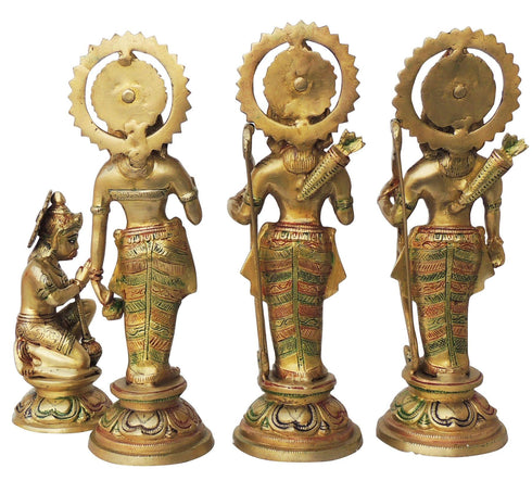 Brass Ram Darbar God Idol Statue 2.5Kg